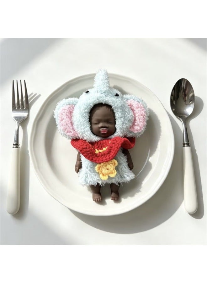 Natasha Black Doll 14cm Stress Relief Toy Prank For Office Workers Anxiety Relief Gadget With Clothes Ugly Doll Set - Image 1