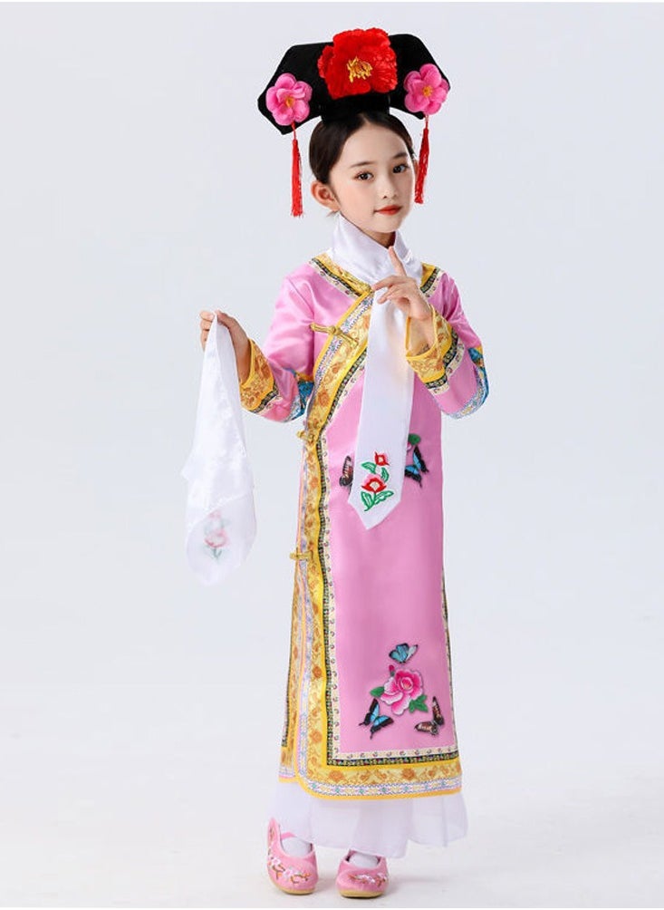 Al Aoyama Children's ancient princess costume, girls' Qing Dynasty imperial concubine palace performance costume  - Image 3