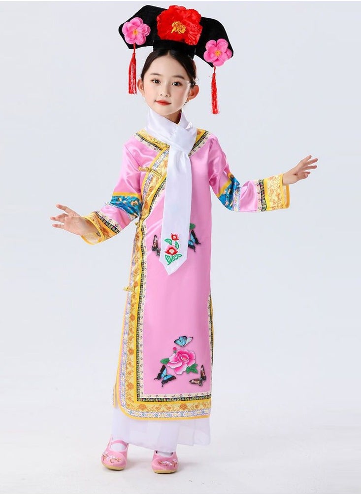 Al Aoyama Children's ancient princess costume, girls' Qing Dynasty imperial concubine palace performance costume  - Image 2