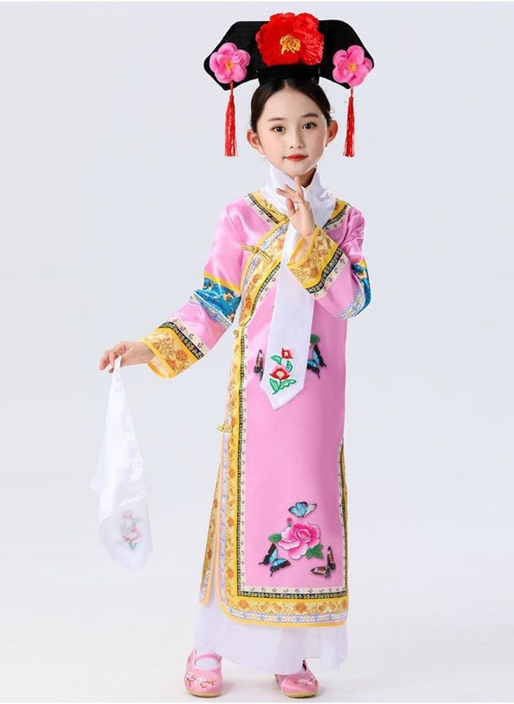 Al Aoyama Children's ancient princess costume, girls' Qing Dynasty imperial concubine palace performance costume  - Image 4