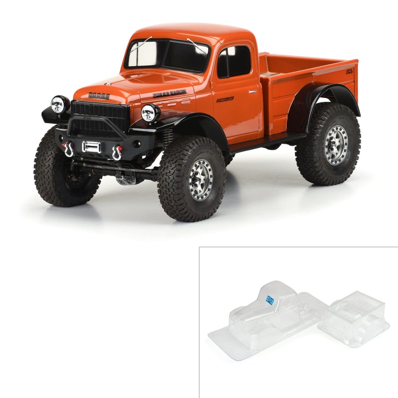 ProLine Racing 1946 Dodge Power Wagon Clear Body 123 WB Crawler PRO349900 CarTruck Bodies Wings Decals - Image 2