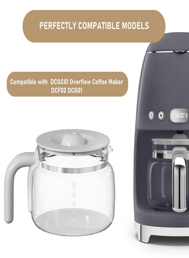 Shonshon 10 Cup Coffee Maker Carafe Replacement Pot Compatible with DCGC01 Overflow Coffee Maker DCF02 DCG01 - Image 3
