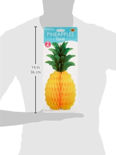 Beistle Packaged Tissue Pineapples - Image 2