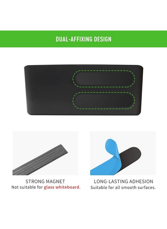 Loukin Magnetic And Adhesive Marker Holder, Dry Erase Accessory Tray Set (Includes 1 Eraser, 1 Cleaner, 2 Dry Erase Markers And 6 Magnets), Ideal For Office, School Or Home Use. - Image 5
