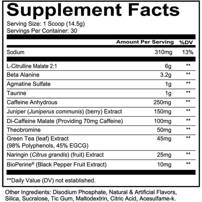 ريدكون ١ Redcon1 Total War Pre-Workout (30 جرعة) – طاقة عالية التحفيز وتضخيم العضلات – نكهة الفواكه (إصدار ديون ساندرز) - Image 2