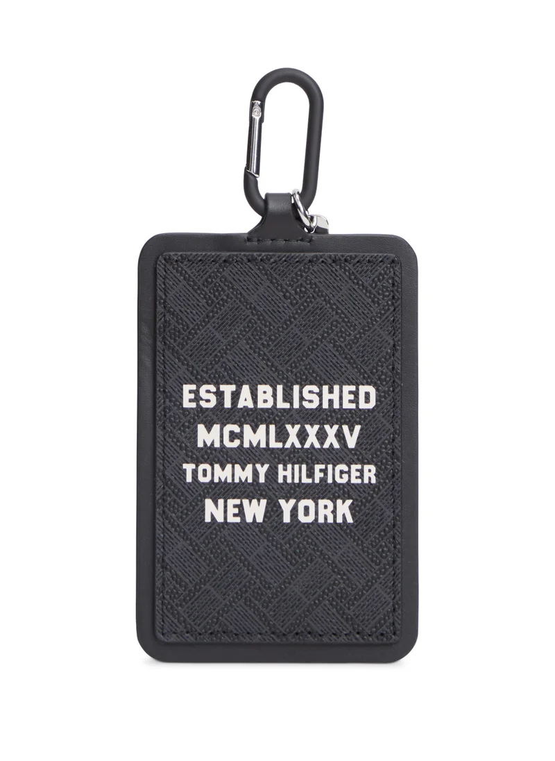 Modern Leather Card Holder Key Fob