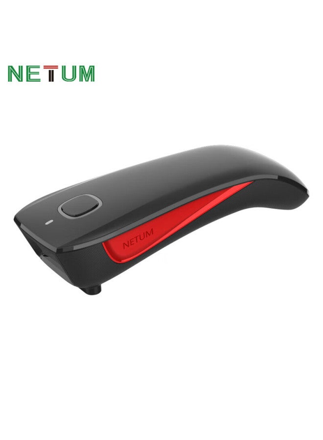 Netum Quick Laser Wireless Barcode Scanner, 1d/2d Handheld Bluetooth Scanner, Barcode Express Delivery Logistics Courier Special Palm-sized Scanner, Cashier Barcode Scanner C990
