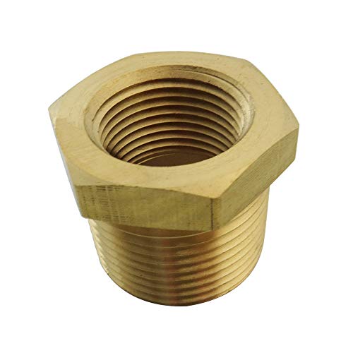 TL TOOLEGIN 3/8" NPT Male x 1/4" NPT Female Brass Bushing Reducer Adapter Reducing Pipe Fitting 5pcs 1200 PSI - Image 5