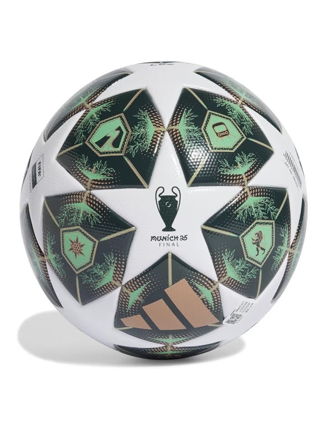 اديداس كرة قدم رسمية من أديداس لمباراة نهائي دوري أبطال أوروبا 2025 في ميونخ - أخضر/أسود/ذهبي - مقاس 5 - Image 2