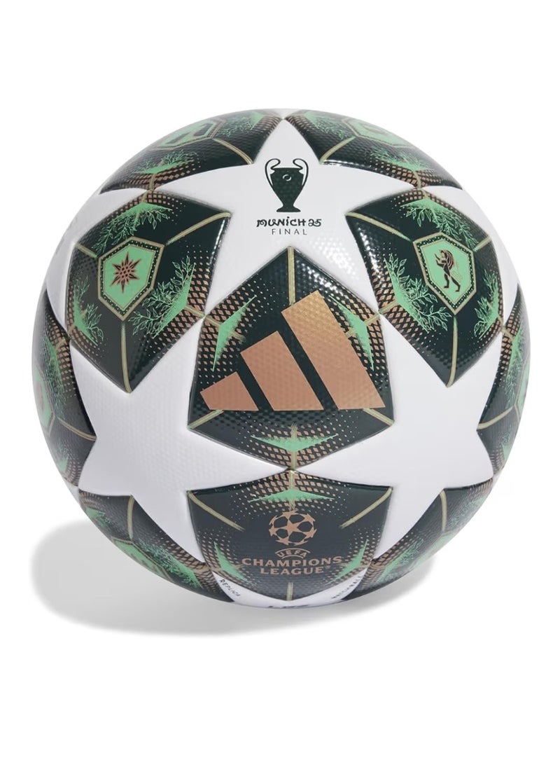 اديداس كرة قدم رسمية من أديداس لمباراة نهائي دوري أبطال أوروبا 2025 في ميونخ - أخضر/أسود/ذهبي - مقاس 5 - Image 1