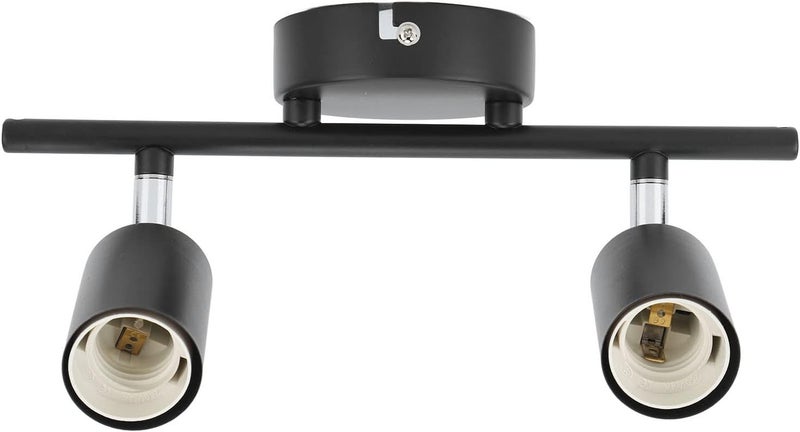 Advanced compact design HEEPDD Modern Track Lighting Fixtures, Ceiling Light Holder with E27 Base for Kitchen Bedroom Living Room Modern Track Lighting Fixtures, Iron Adjustable Nan Supplies Light & heavy use compatible - Image 2