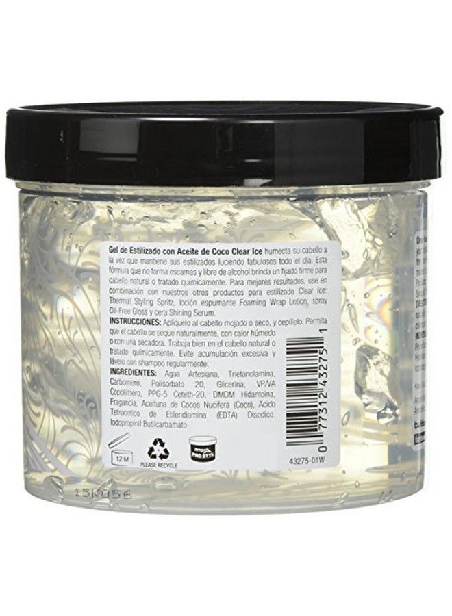 Ampro Clear Ice Coconut Oil Styling Gel 32 Ounce - Image 4