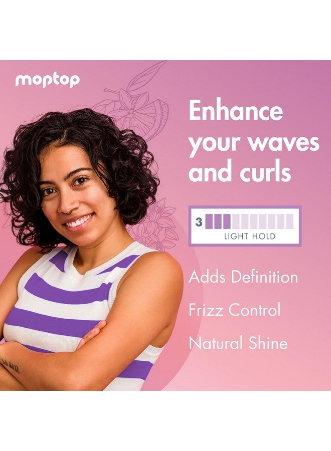 MopTop Curl Enhancer Gel, Reduces Frizz, Natural Ingredients, Kinky-Coily Curly Hair Gel, Made w/ Aloe, Sea Botanicals & Honey, (Citrus Medley, 8oz) - Image 3