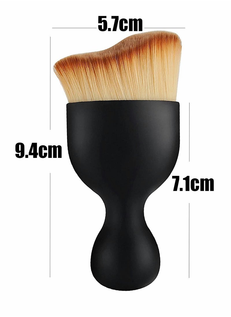 Generic - Makeup Brush Set with 2 Liquid Foundation Brushes for Flawless Face Application and Contouring - Image 1