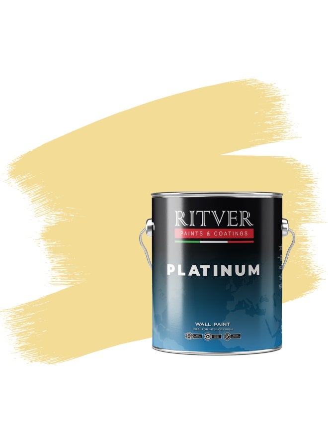 Ritver Silk Emulsion Paint for Home Decor, Premium Interior Wall Paint for Smooth Finish & Modern Wall Decor, Premium Low Odor Home Wall Paint - Ritver Silk Emulsion Paint for Home Decor, Premium Interior Wall Paint for Smooth Finish & Modern Wall Decor, Premium Low Odor Home Wall Paint - Soft Custard