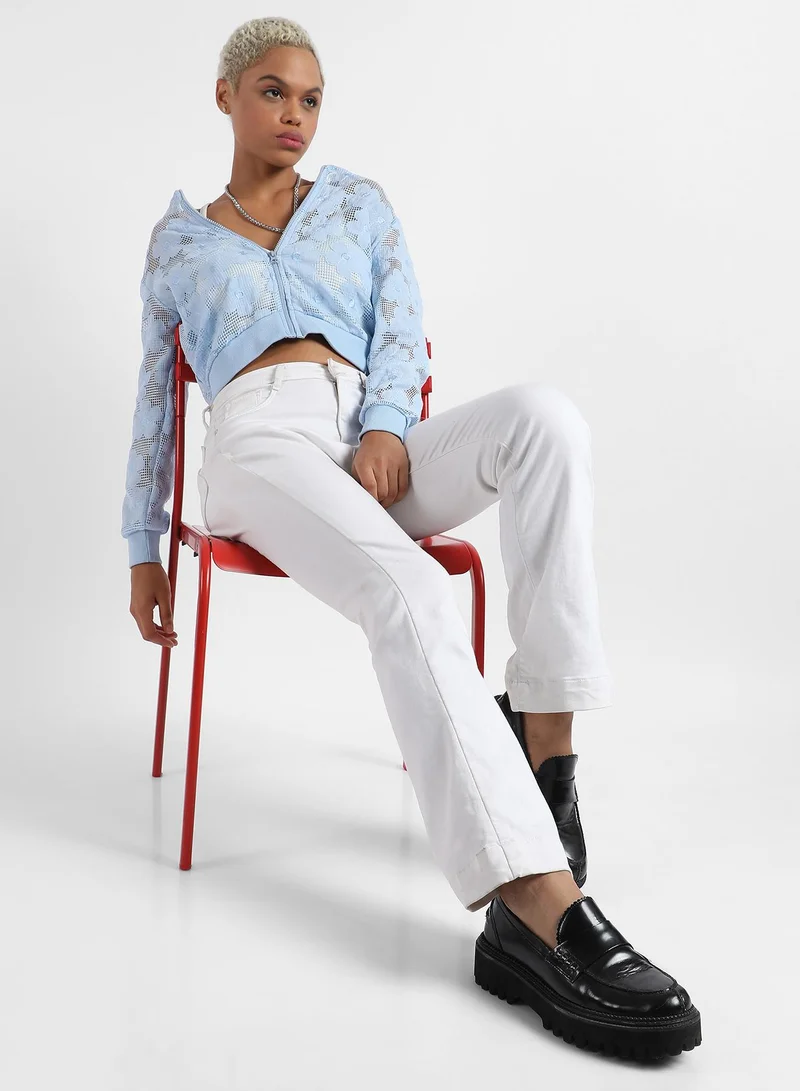 Campus Sutra Campus Sutra Women's Self-Design Flower Jacket