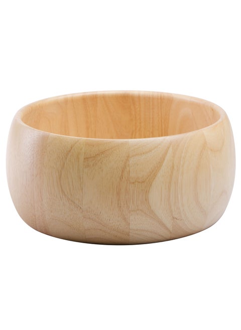 Wooden Round Serving Bowl for Fruits or Salads, 31cm.