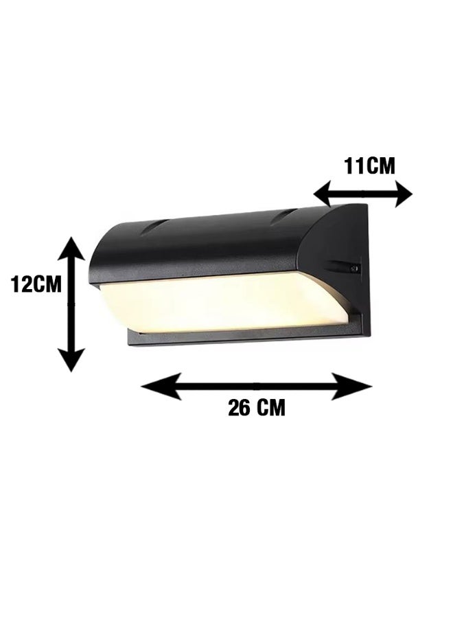 NERFA Outdoor Wall Light 15W – Warm Yellow Light – Waterproof – 26×12×11 cm - Image 2