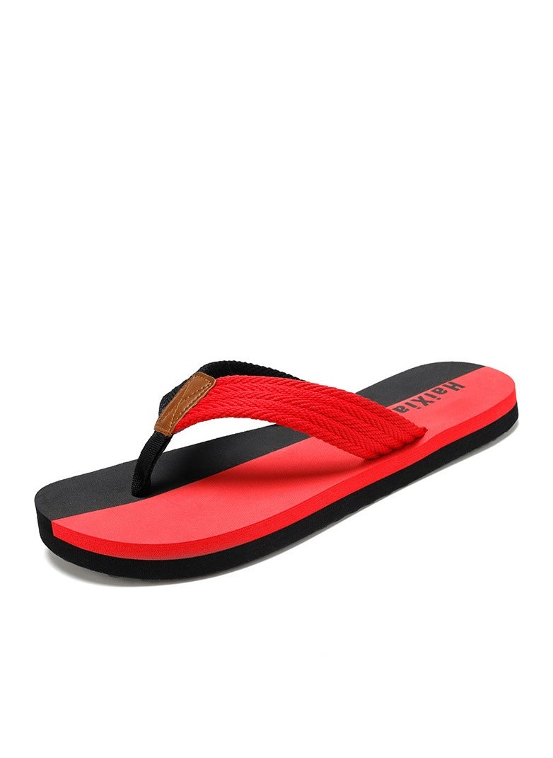 KUYING - New Fashionable Herringbone Beach Slippers - Image 1