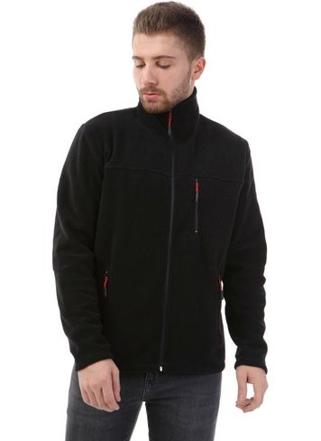 Honest Bato Collar Full Zipper Jacket Black  - Image 3