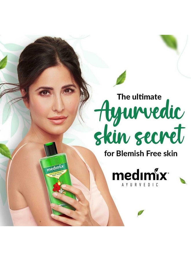 ميديميكس غسول الجسم الأيورفيدي 18 عشبة وزيوت طبيعية لبشرة صحية ومنتعشة | جل استحمام لبشرة ناعمة ومغذية ومتوهجة | عشبي | خالٍ من البارابين والكبريتات 250 مل + 50 مل إضافي - Image 2