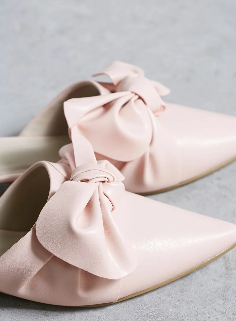 Missguided Knot Front Pointed Mules