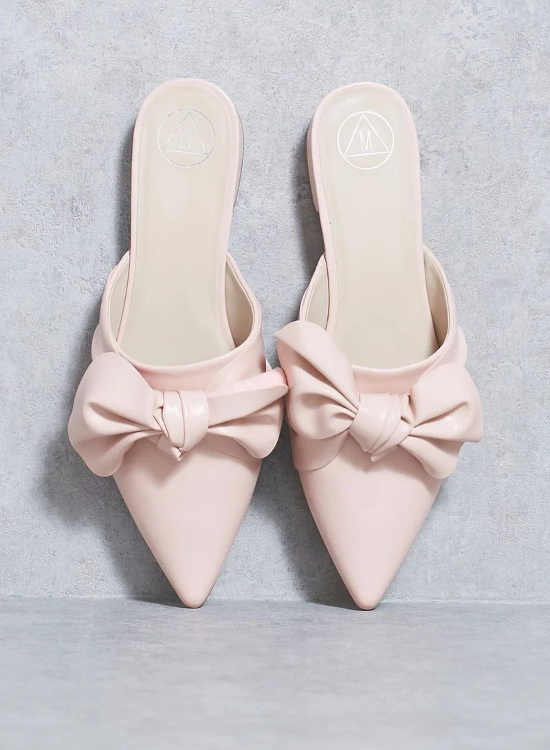 Missguided Knot Front Pointed Mules
