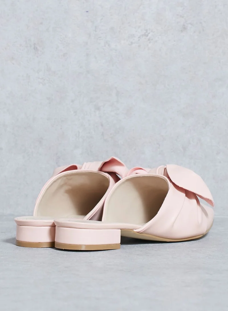 Missguided Knot Front Pointed Mules
