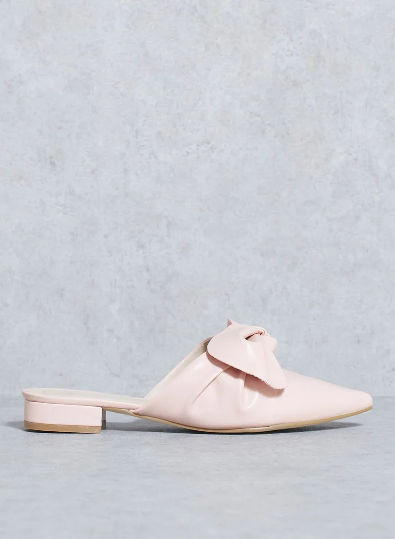 Missguided Knot Front Pointed Mules