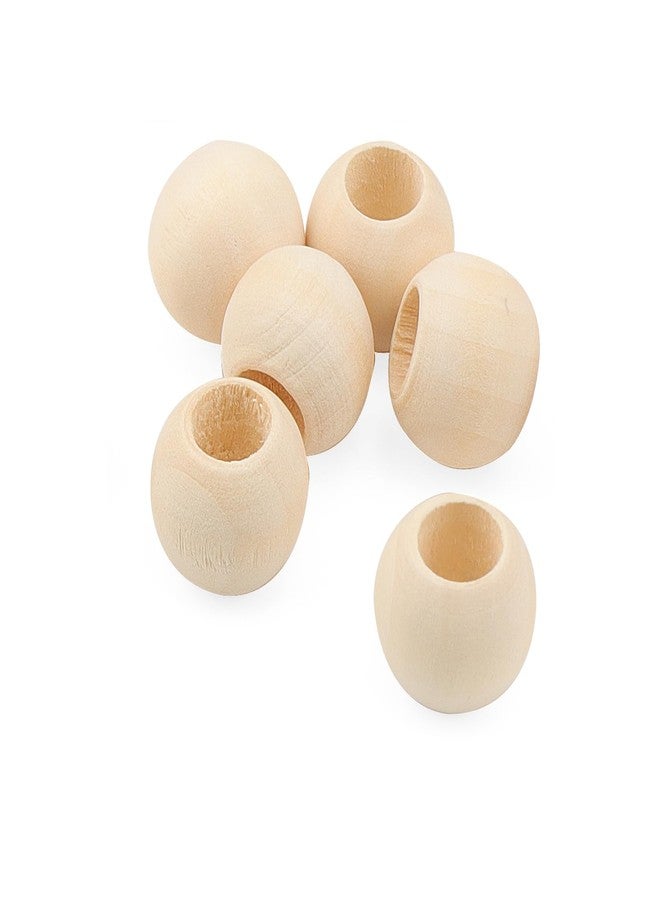 LEXININ 300 Pcs 20mm Unfinished Wood Beads, Large Hole Wooden Beads, Wood Macrame for DIY Crafts, Jewelry Making, Decorations - Image 5
