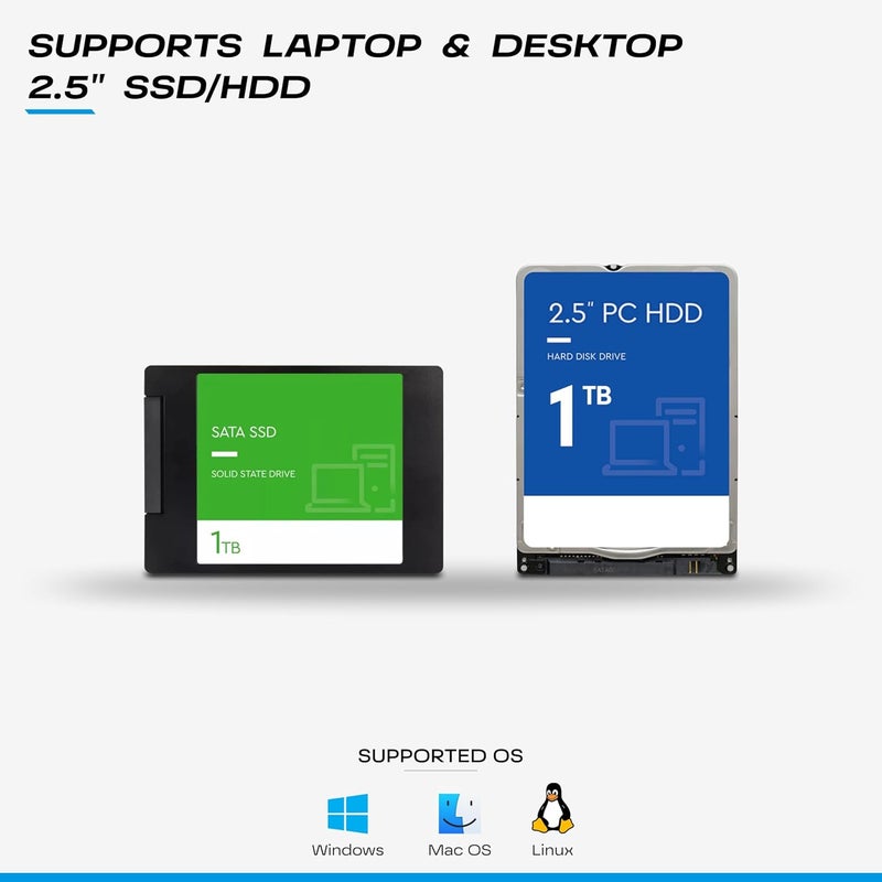tag 2.5 Inch Sata Casing USB-3.0 (Black) Ssd/HDD Portable External Enclosure (Basic) - Tb 6 - Image 5
