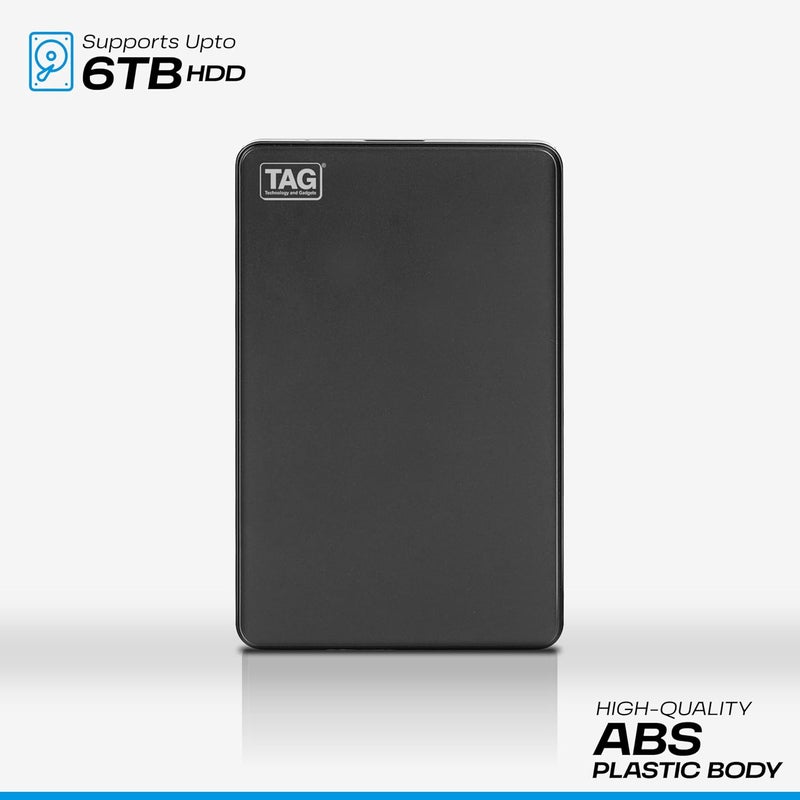 tag 2.5 Inch Sata Casing USB-3.0 (Black) Ssd/HDD Portable External Enclosure (Basic) - Tb 6 - Image 4