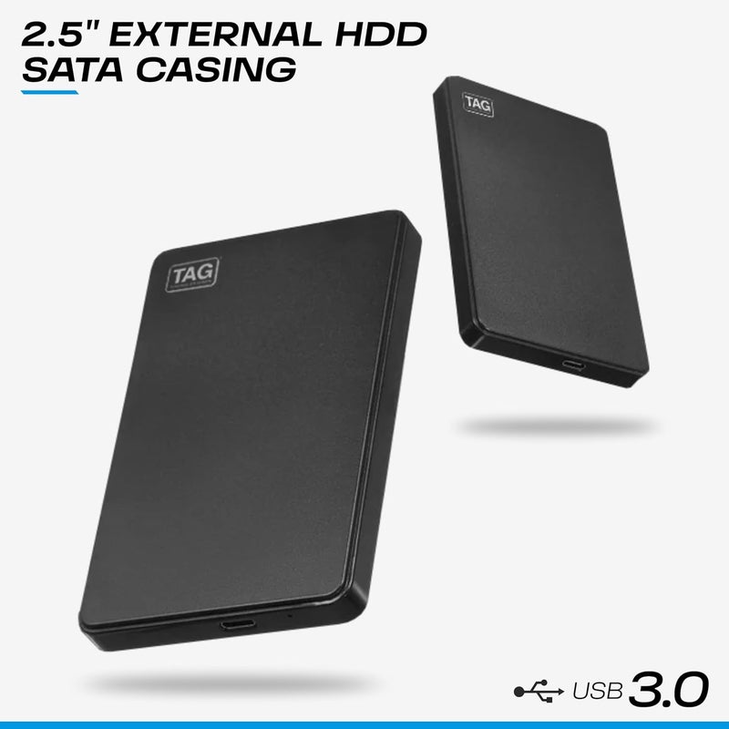 tag 2.5 Inch Sata Casing USB-3.0 (Black) Ssd/HDD Portable External Enclosure (Basic) - Tb 6 - Image 2