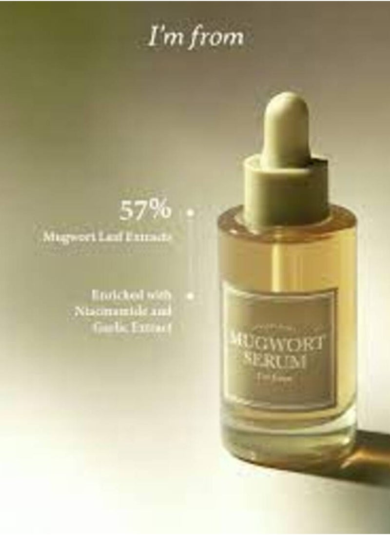I'M FROM I'M FROM Mugwort Serum 57% Calming Serum For Face With 57% Korean Mugwort Extract Great For Soothing Sensitive Irritated Skin Water Gel Texture Without Stickiness 1.01 Fl.Oz / 30Ml  - Image 4