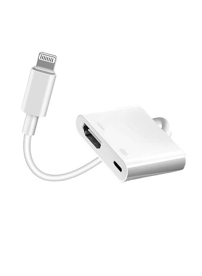 Generic Apple MFi Certified Lightning to HDMI Digital AV Adapter – 1080P HD Video Output with Charging Port, Compatible with iPhone & iPad  - Image 1