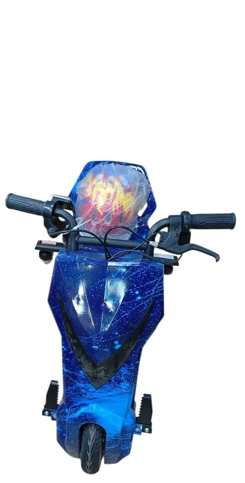 Kids Electric Bike, Blue, Sports Design, Handlebar and Brake