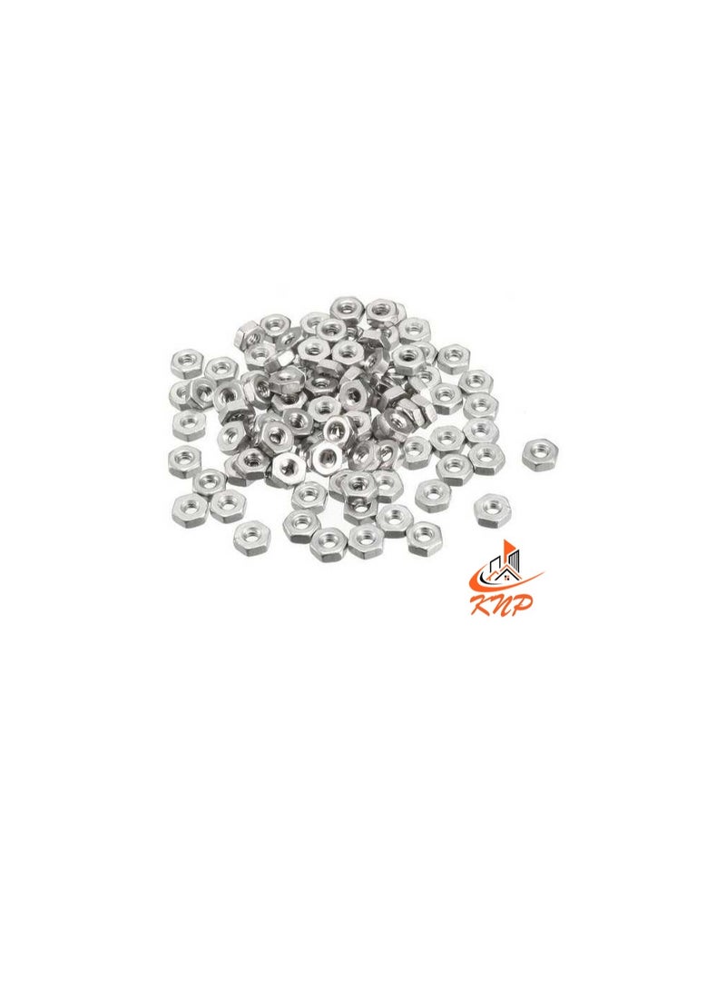 KNP Steel Hexagon Nuts - Pack of 100 (M8) - Image 1