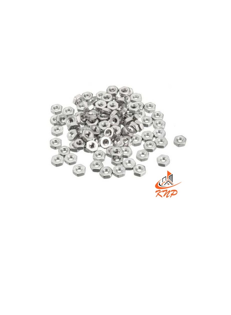 KNP Steel Hexagon Nuts - Pack of 100 (M8) - Image 3