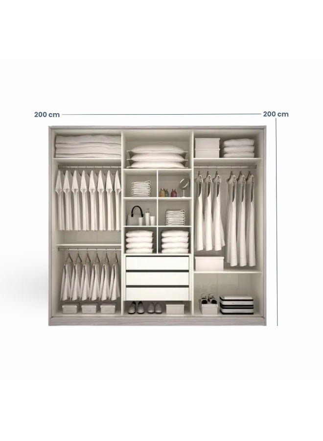 ملاذ هاوس دولاب مودرن  200*200*50 – MZWD206 - Image 3