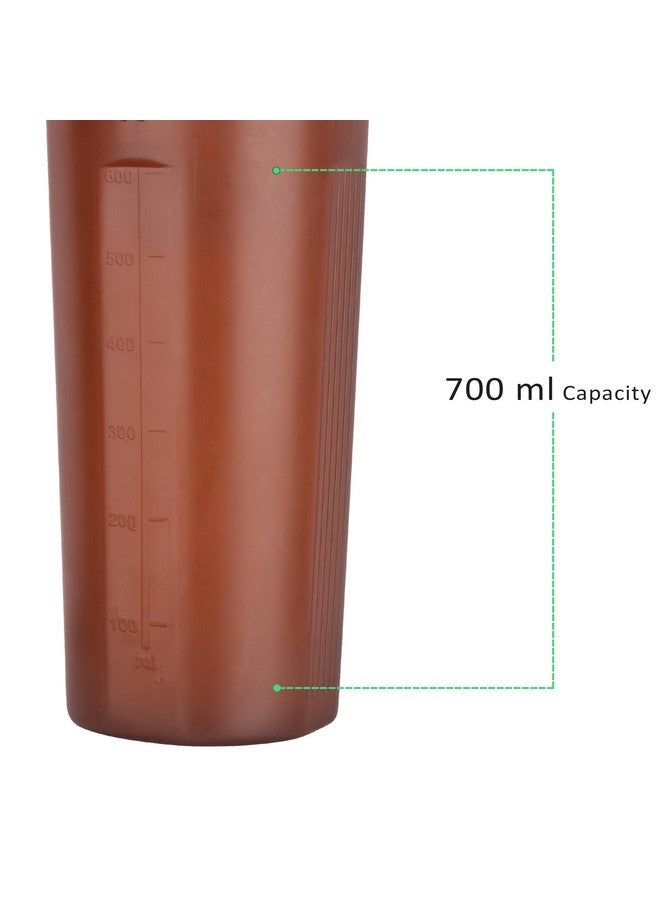 JAYPEE PLUS Jaypee Plus Ace Shaker with blending ball |Protein Shaker for Gym |Gym Bottle |Shaker bottles | Travel shaker 700 ml, Grey Orange  - Image 5