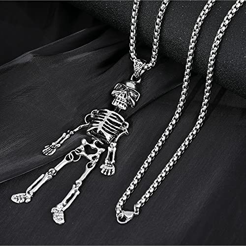 Motaney Sugar Skull Car Accessories Skeleton Car Mirror Charm, Swinging Skull Hanging Ornament Rear View Mirror Accessories Halloween Decoration, Cool Small Gifts for Men/Women - Image 5