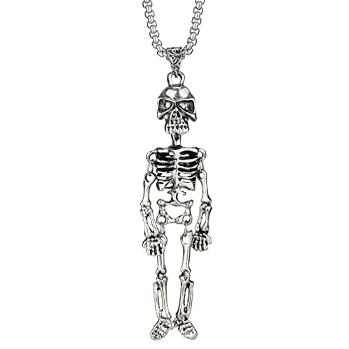 Motaney Sugar Skull Car Accessories Skeleton Car Mirror Charm, Swinging Skull Hanging Ornament Rear View Mirror Accessories Halloween Decoration, Cool Small Gifts for Men/Women - Image 1