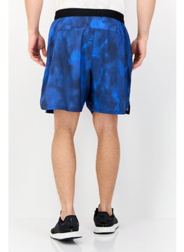 Reebok Men Sportswear Fit 7 Inseam Brand Training Shorts, Blue  - Image 3