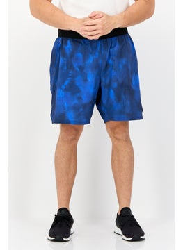 Reebok Men Sportswear Fit 7 Inseam Brand Training Shorts, Blue  - Image 1