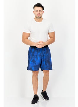 Reebok Men Sportswear Fit 7 Inseam Brand Training Shorts, Blue  - Image 2