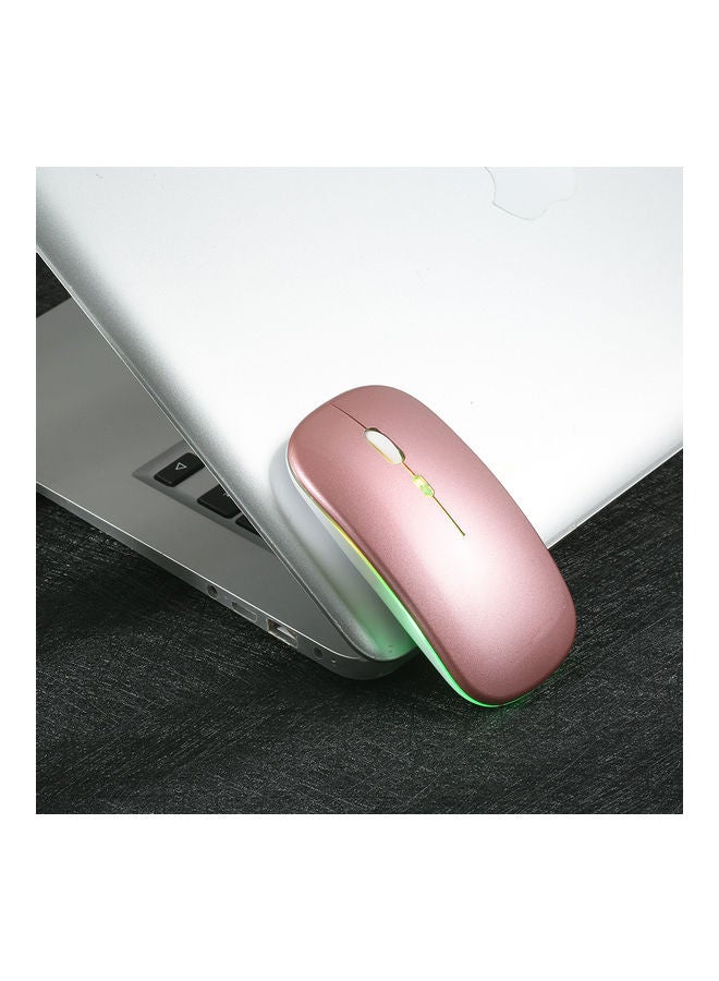 NIBEMINENT Bluetooth 5.0 Wireless Slim Rechargeable Mouse Rose Gold  - Image 5
