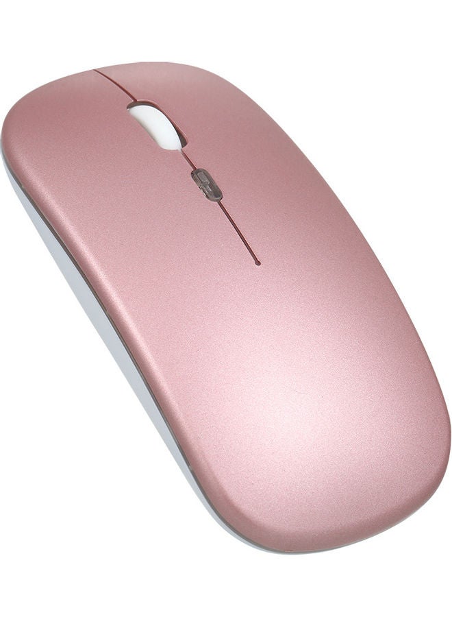NIBEMINENT Bluetooth 5.0 Wireless Slim Rechargeable Mouse Rose Gold  - Image 2