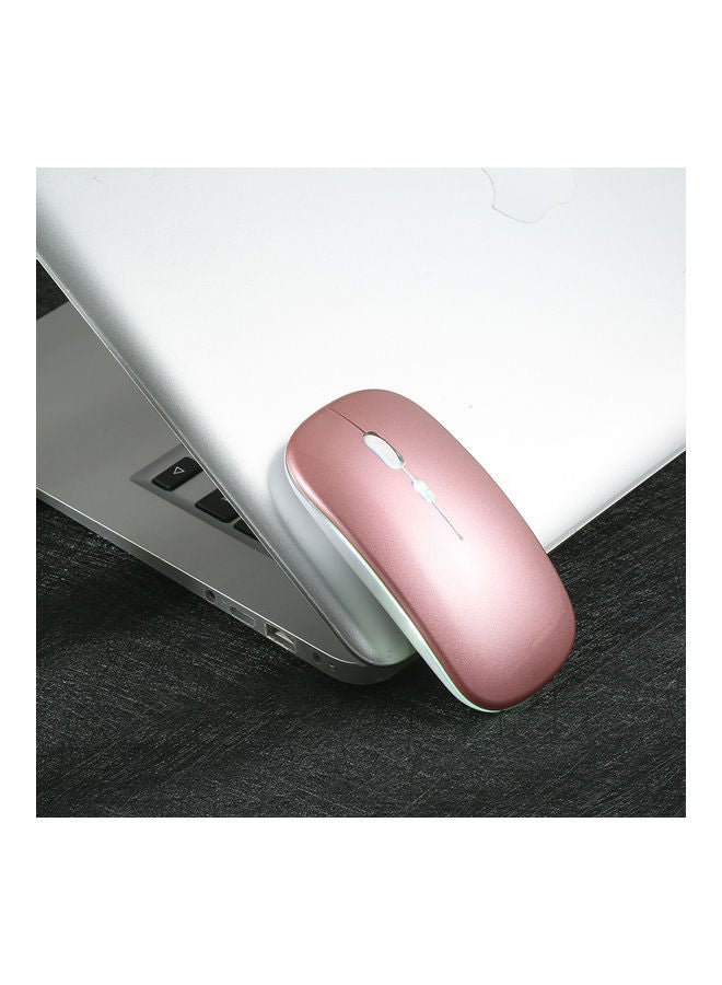 NIBEMINENT Bluetooth 5.0 Wireless Slim Rechargeable Mouse Rose Gold  - Image 4