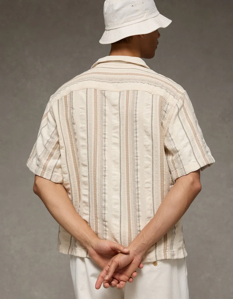 American Eagle  AE Poolside Button-Up Shirt for Men | Best Price UAE