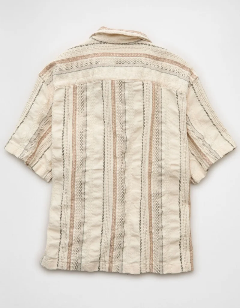 American Eagle  AE Poolside Button-Up Shirt for Men | Best Price UAE